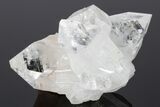 Colorless Apophyllite Crystal Cluster with Stilbite - India #183971-4